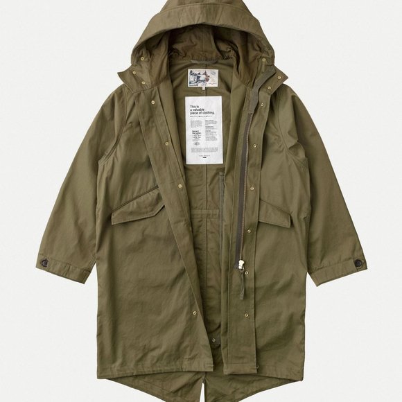 Nudie Jeans Christian Fishtail Parka Size Medium MOD NWT F/W - Picture 6 of 10